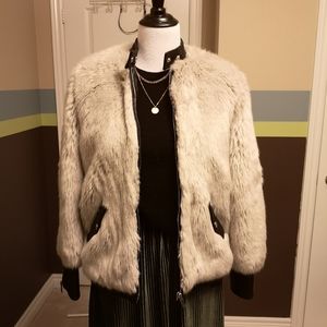 Faux fur jacket